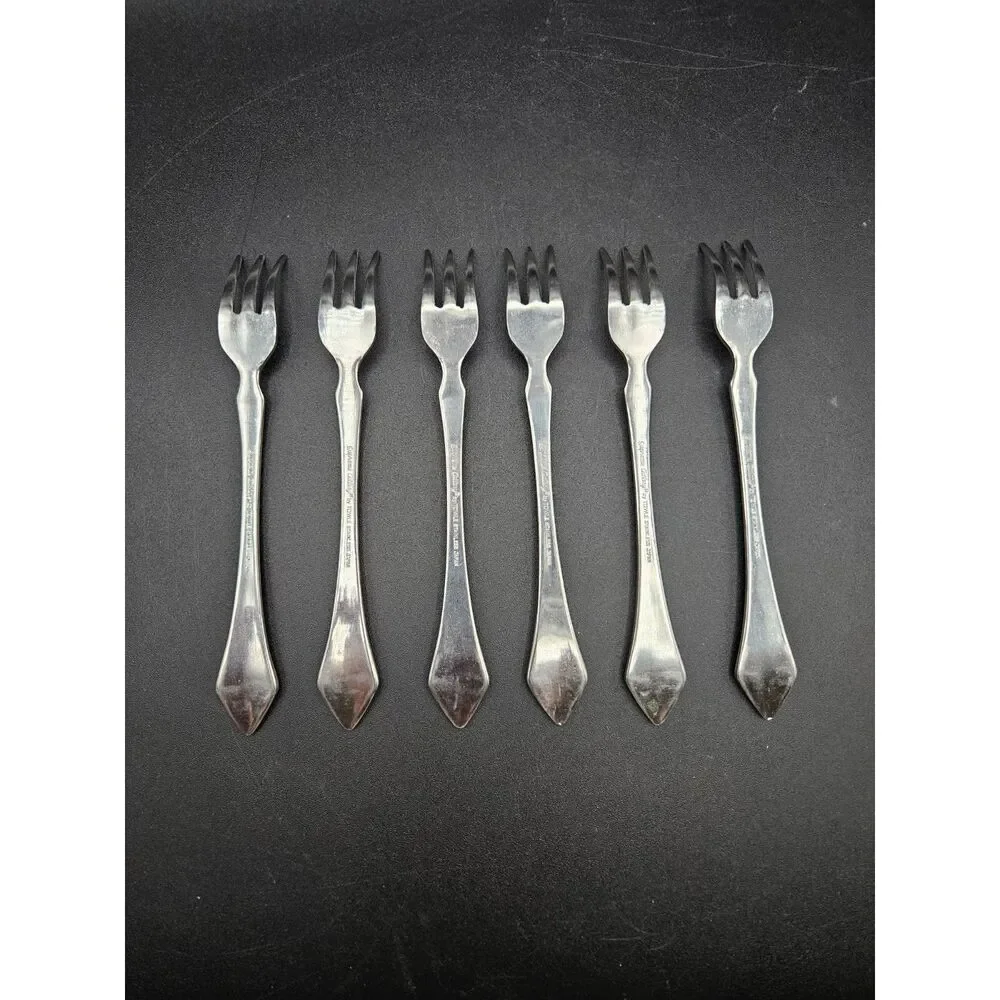 Vintage Towle Supreme Cutlery Primavera Cocktail Seafood Forks set of 6